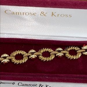 jBK Camrose & Kross Gold Rope Link Bracelet.